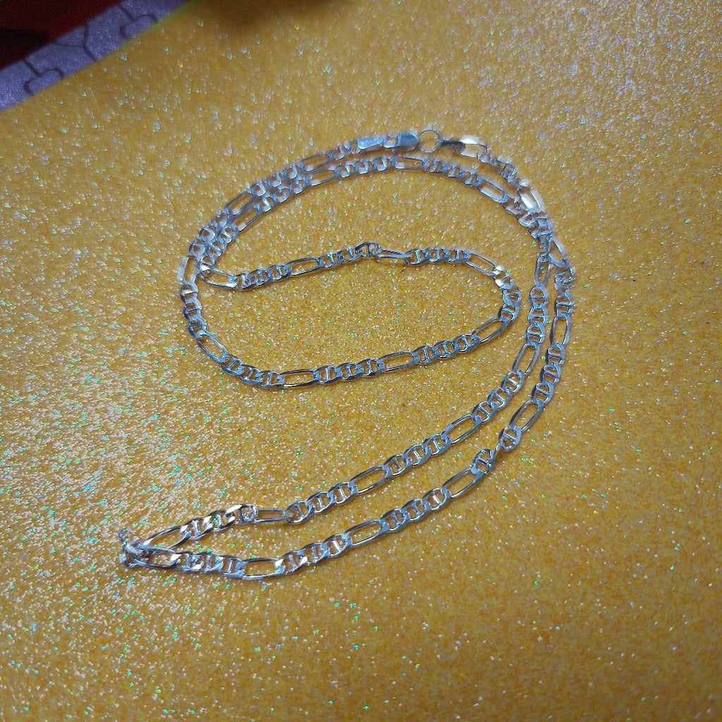 CADENA TEJIDO MARINERO PLATA .925 55 CM 7.9 GR (NUEVO)