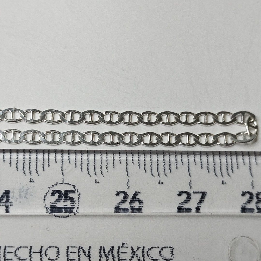 CADENA TEJIDO GUCHI PLATA .925 55 CM 3.7 GR (NUEVO)