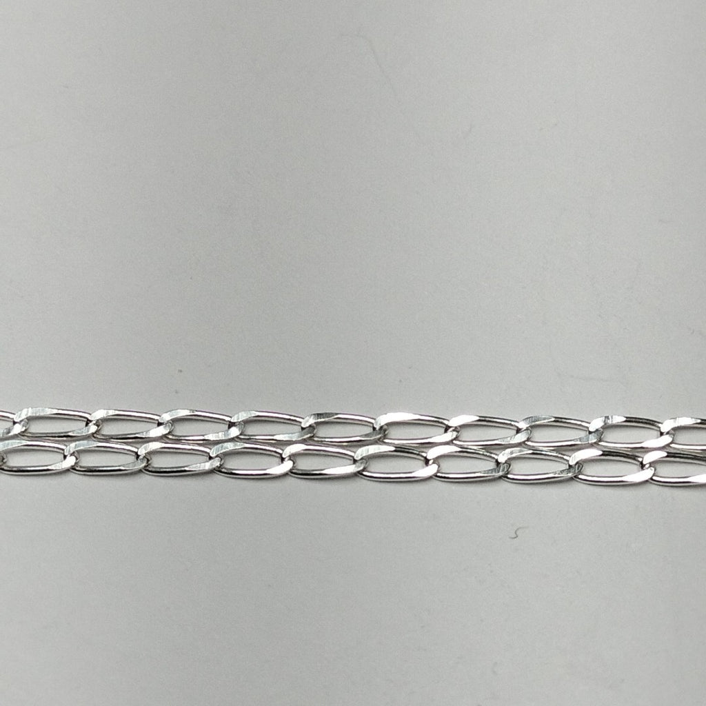 CADENA TEJIDO ESLABONES PLATA .925 55 CM 2.7 GR (NUEVO)