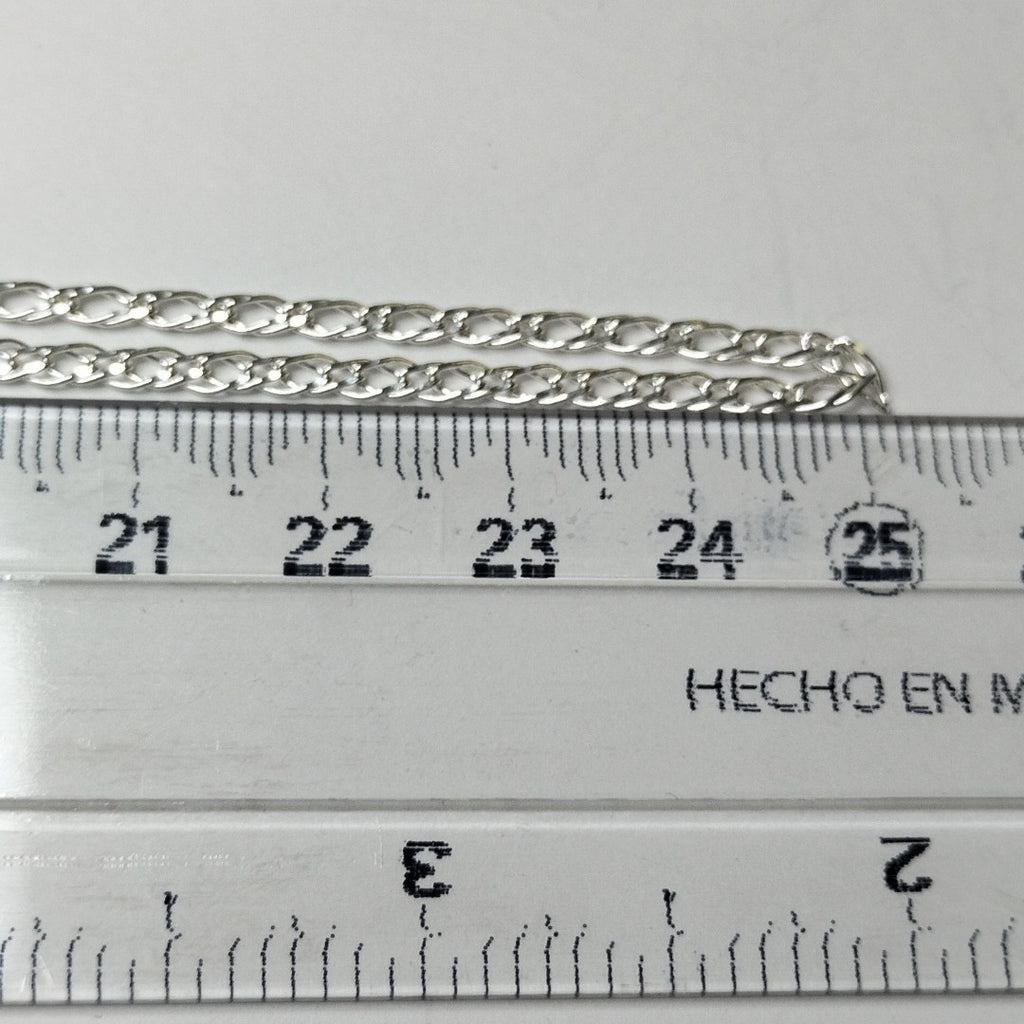 CADENA TEJIDO ESLABONES PLATA .925 50 CM 3.5 GR (NUEVO)