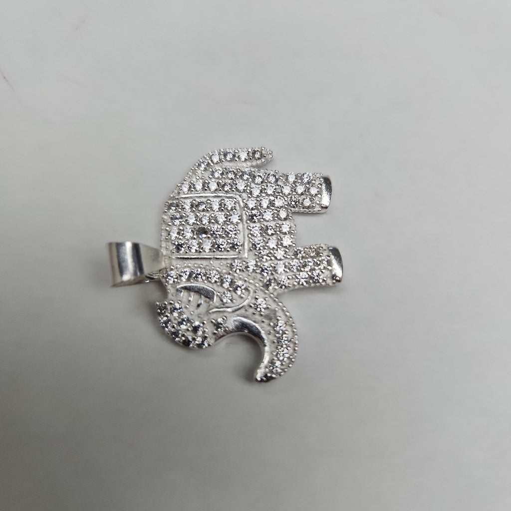 DIJE ELEFANTE C/CIRCONIAS PLATA .925 5.4 GR (NUEVO)