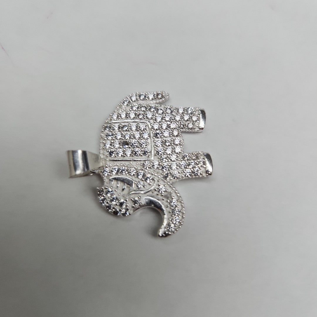 DIJE ELEFANTE C/CIRCONIAS PLATA .925 5.4 GR (NUEVO)