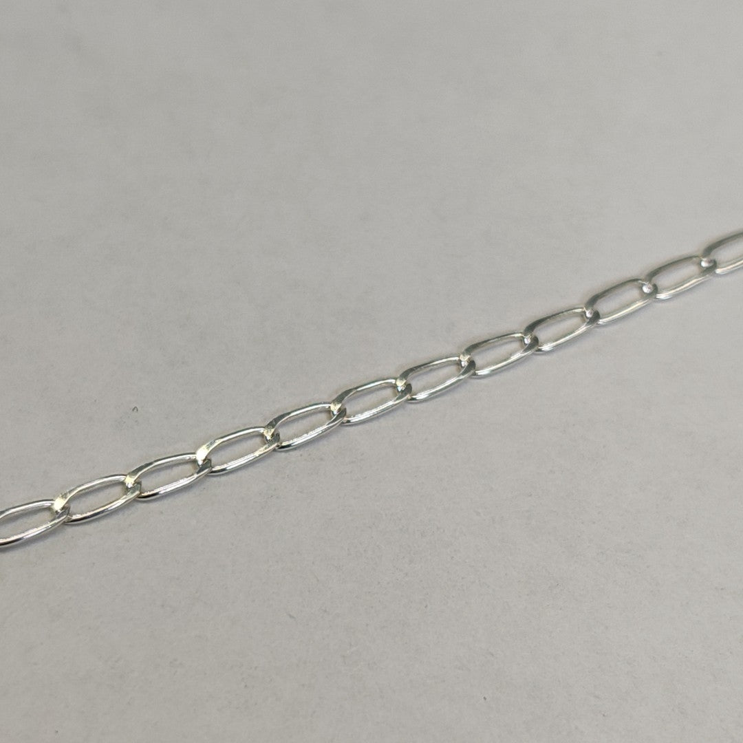 CADENA TEJIDO ESLABONES PLATA .925 60 CM 3.2 GR (NUEVO)