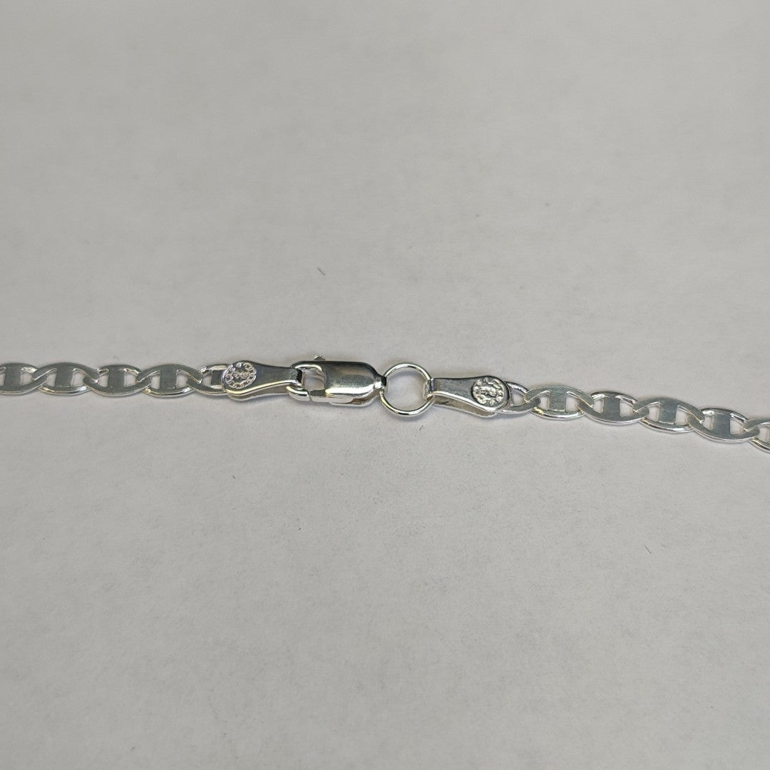 CADENA TEJIDO GUCHI PLATA .925 55 CM 8.3 GR (NUEVO)