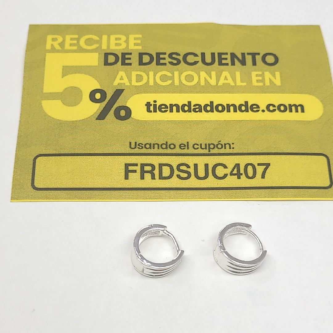 ARRACADAS PLATA .925 2.8 GR (NUEVO)