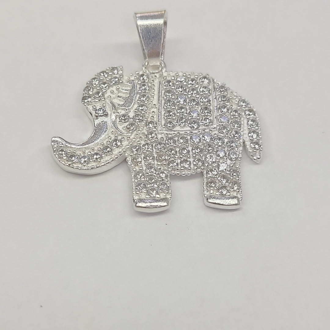 DIJE ELEFANTE C/CIRCONIAS PLATA .925 5.5 GR (NUEVO)