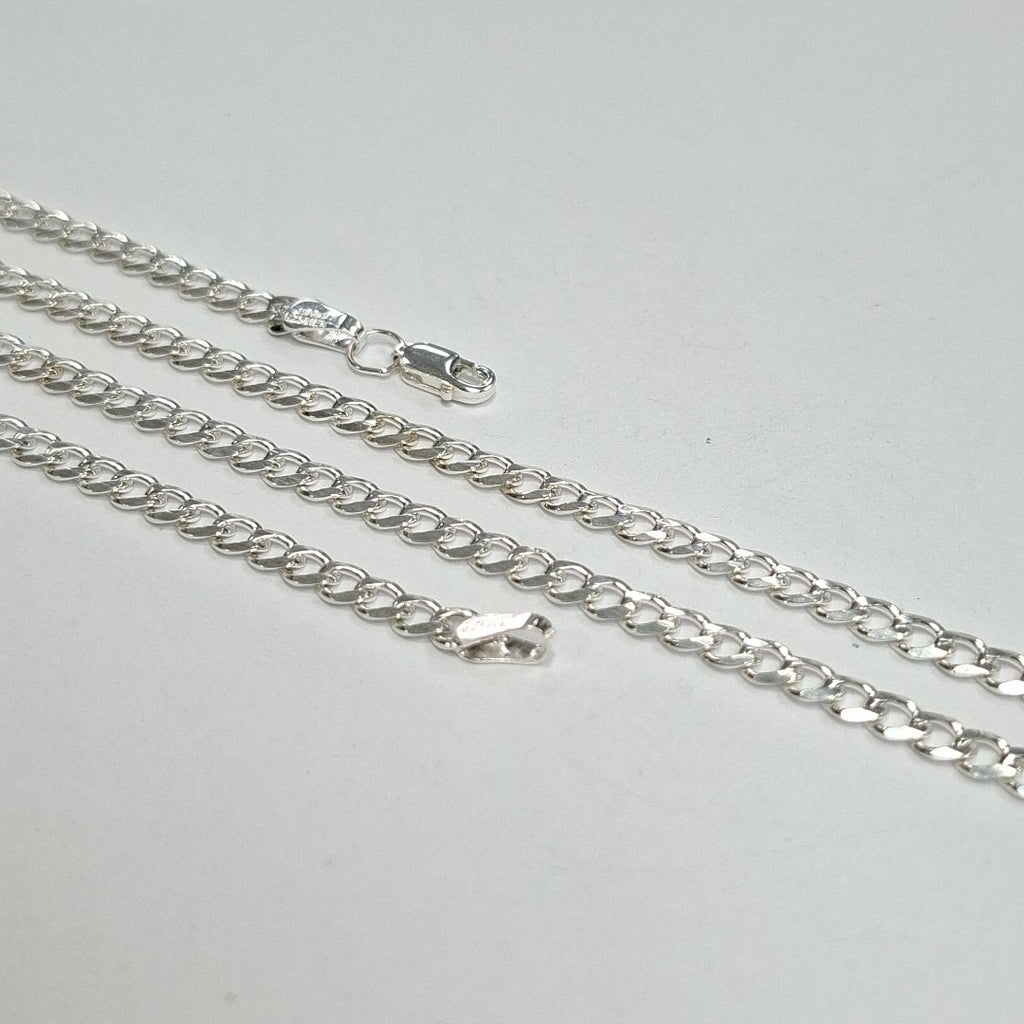 CADENA TEJIDO BARBADO PLATA .925 60 CM 12.7 GR (NUEVO)