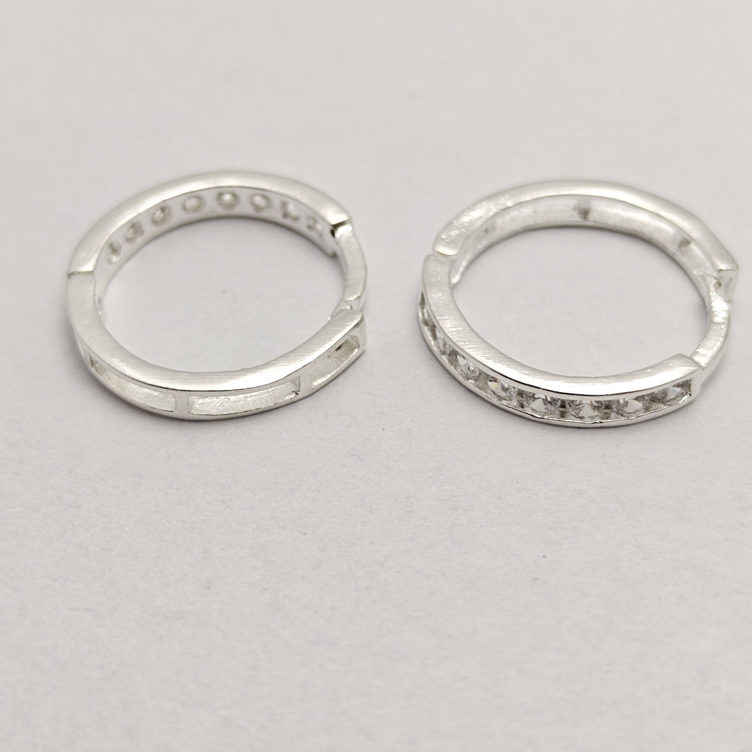 ARRACADAS C/CIRCONIAS PLATA .925 2.1 GR (NUEVO)