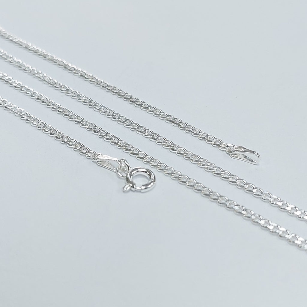 CADENA TEJIDO BARBADO PLATA .925 55 CM 5.2 GR (NUEVO)
