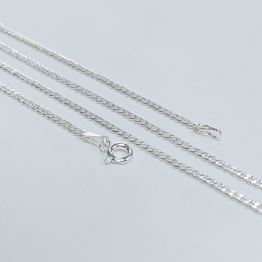 CADENA TEJIDO BARBADO PLATA .925 55 CM 5.2 GR (NUEVO)