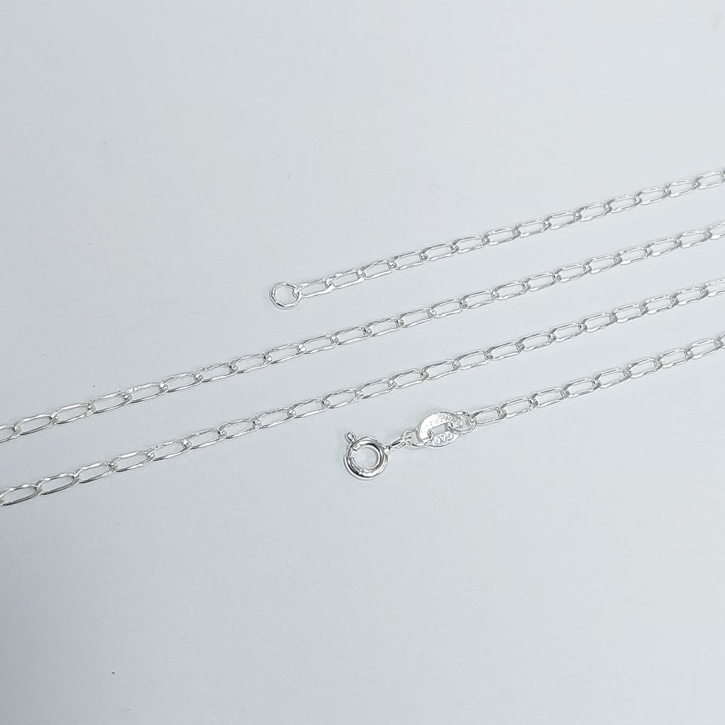 CADENA TEJIDO ESLABONES PLATA .925 60 CM 3 GR (NUEVO)