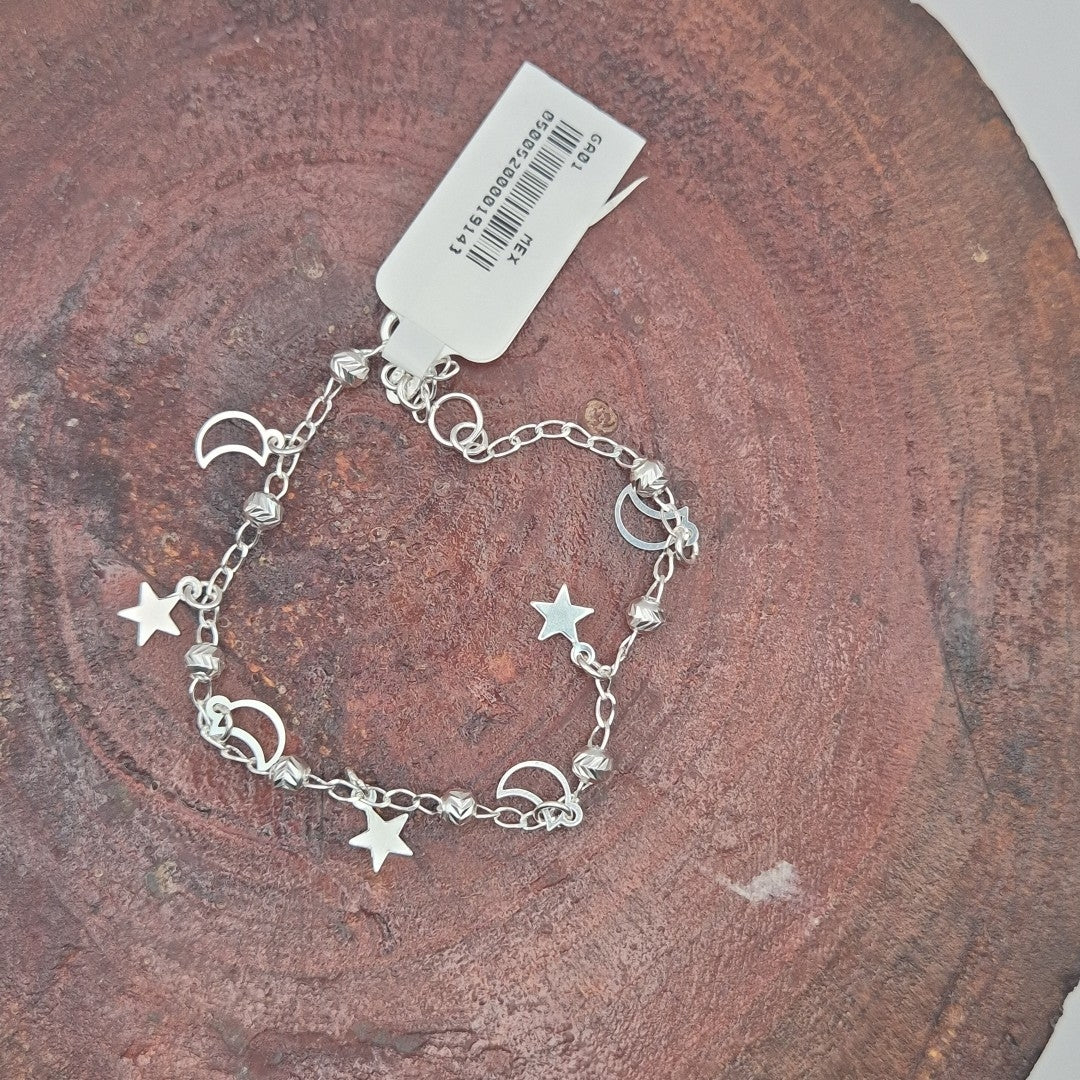 PULSERA TEJIDO TEJIDO ESPECIAL PLATA .925 18 CM 3.1 GR (NUEVO)