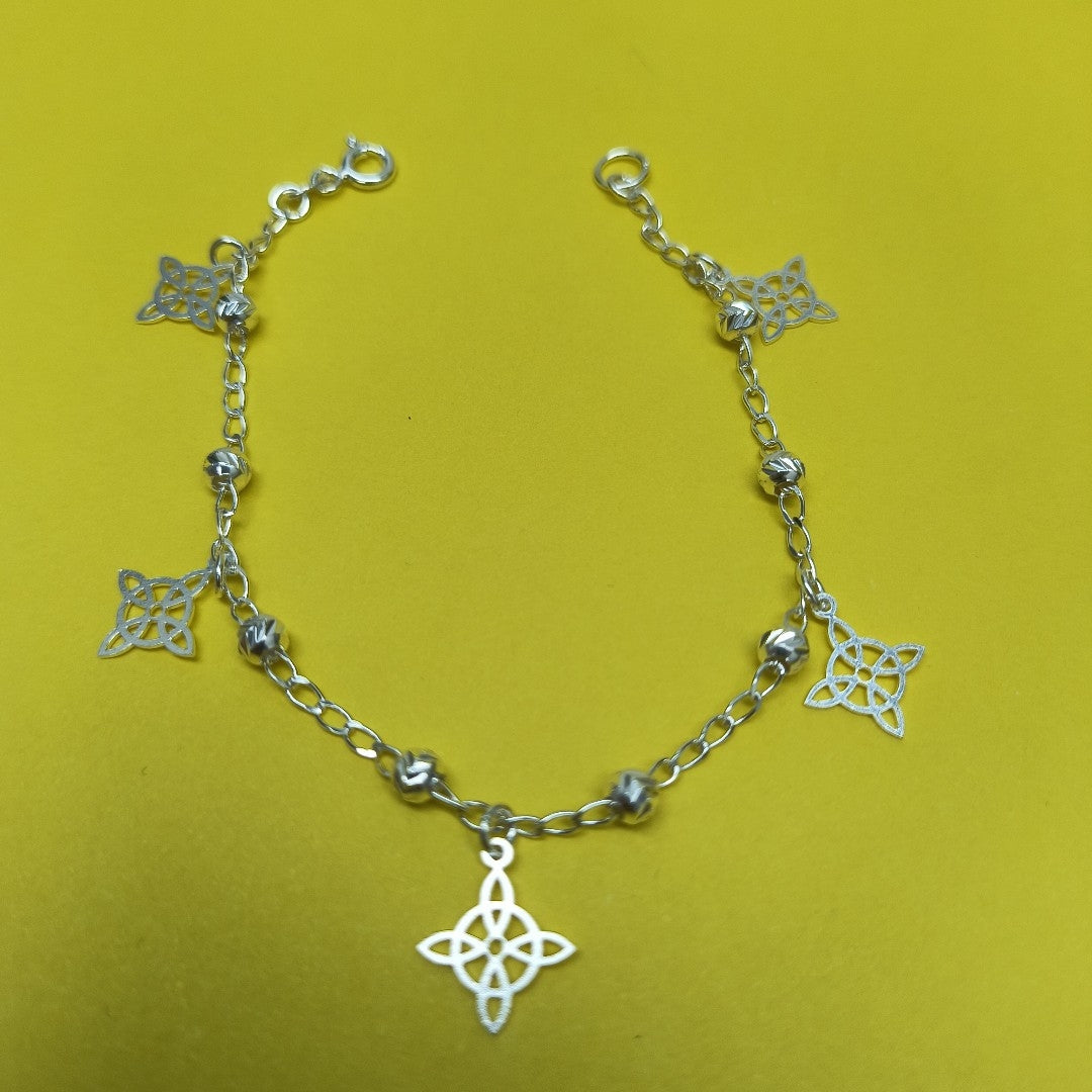 PULSERA TEJIDO ESPECIAL PLATA .925 18 CM 3.1 GR (NUEVO)