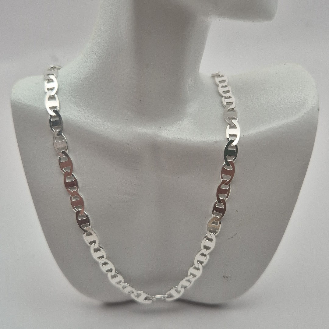 CADENA TEJIDO GUCHI PLATA .925 55 CM 8.6 GR (NUEVO)