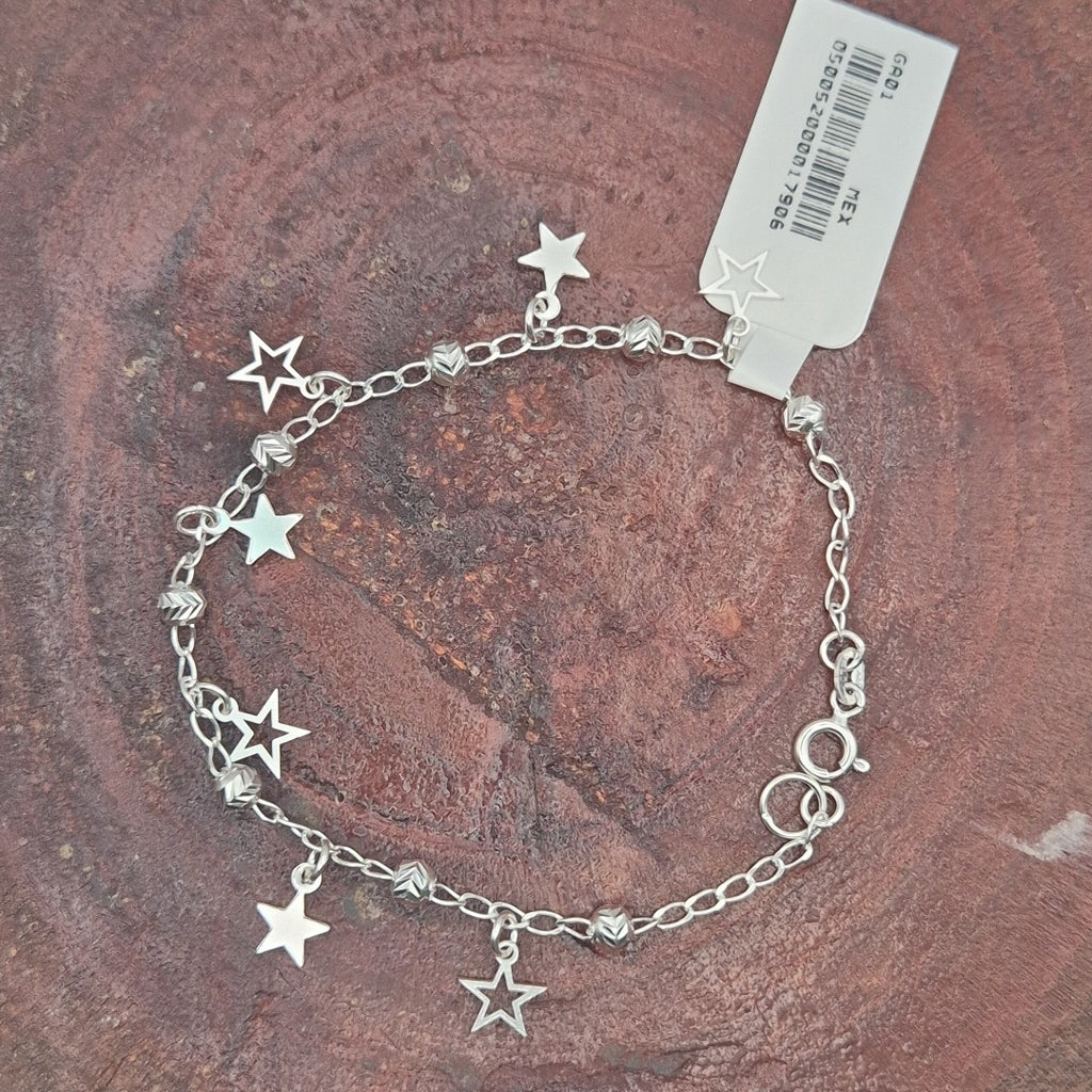PULSERA TEJIDO ESPECIAL PLATA .925 18 CM 3.1 GR (NUEVO)