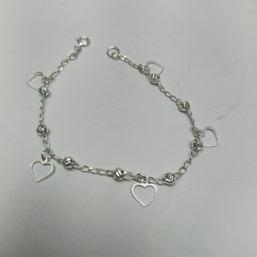 PULSERA TEJIDO ESPECIAL PLATA .925 18 CM 2.7 GR (NUEVO)
