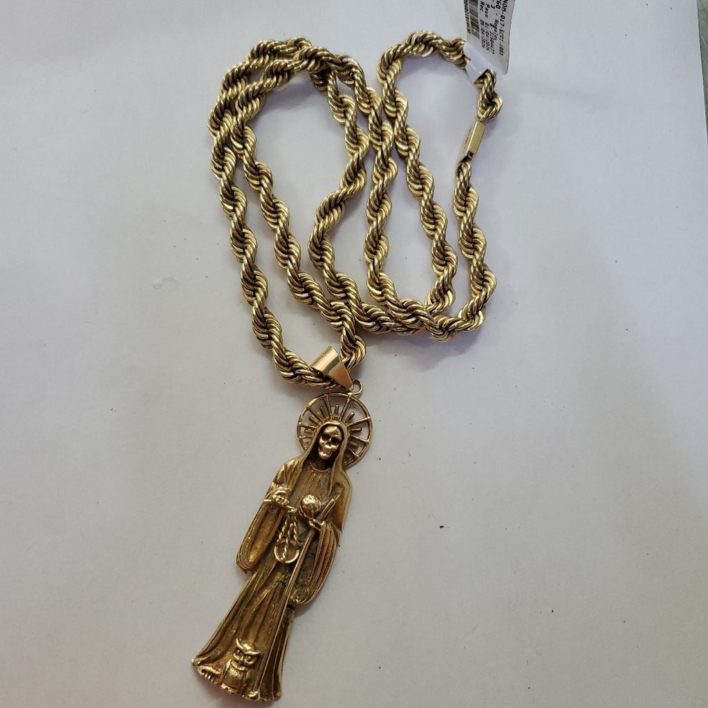 CADENA, DIJE ORO 10 K 133.7 GRMS (SEMINUEVO)