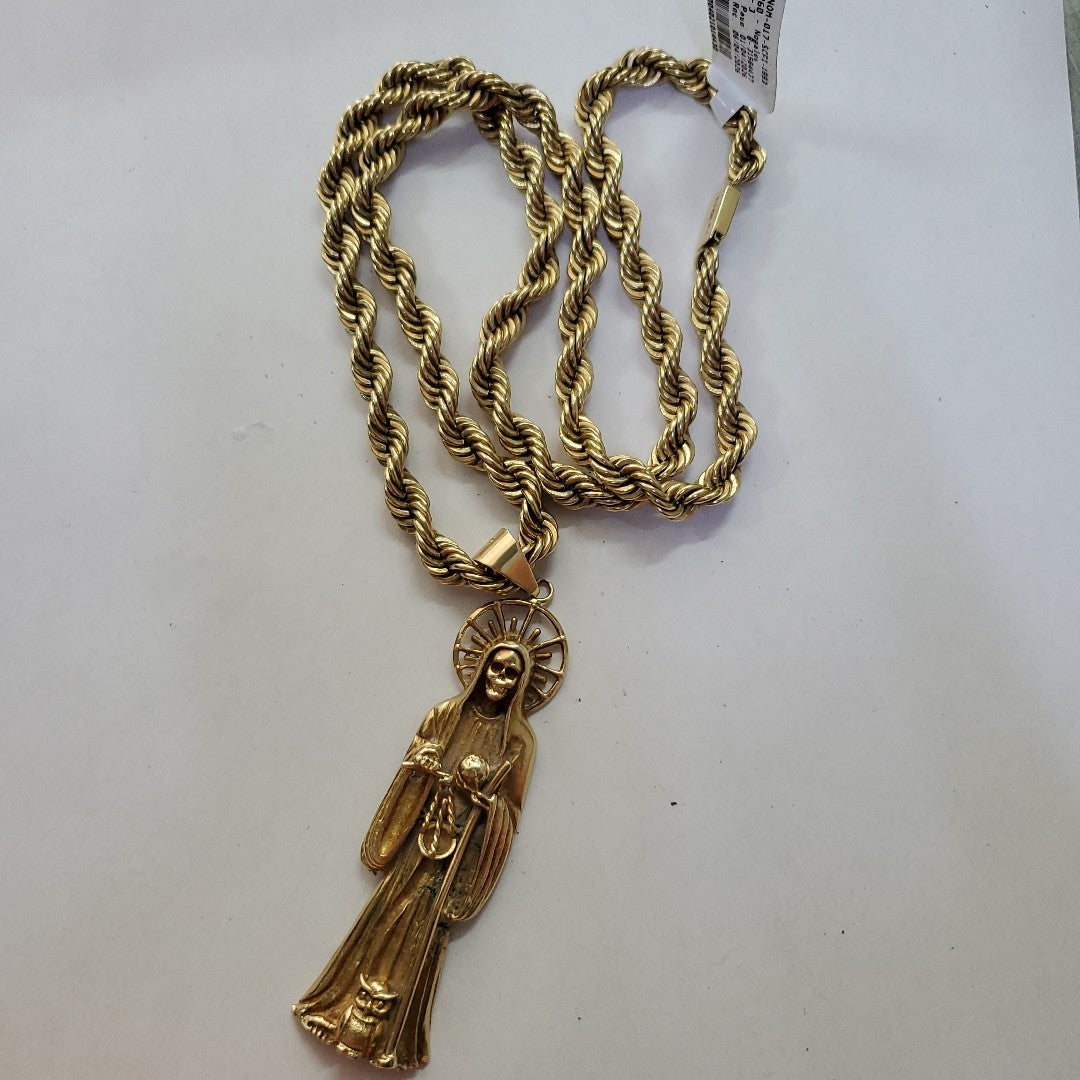 CADENA, DIJE ORO 10 K 133.7 GRMS (SEMINUEVO)