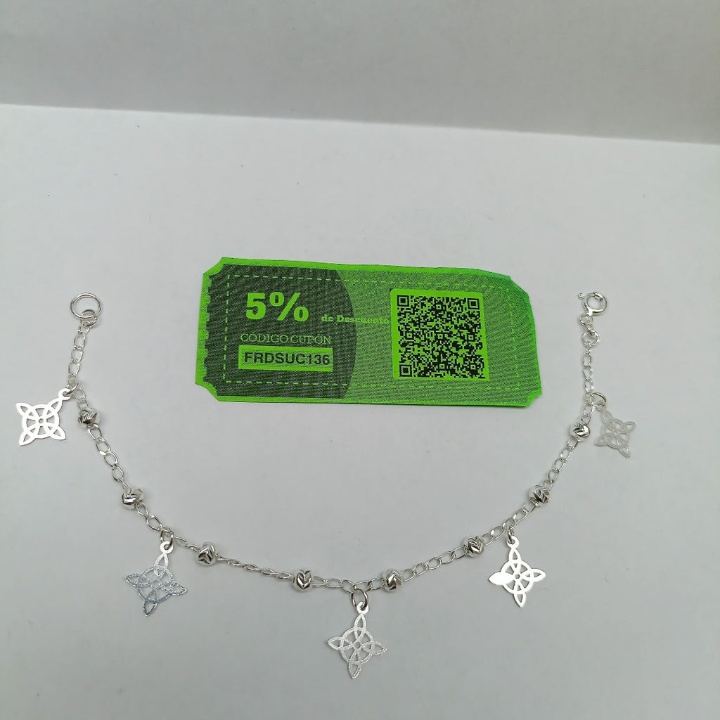 PULSERA TEJIDO ESPECIAL PLATA .925 18 CM 3.2 GR (NUEVO)