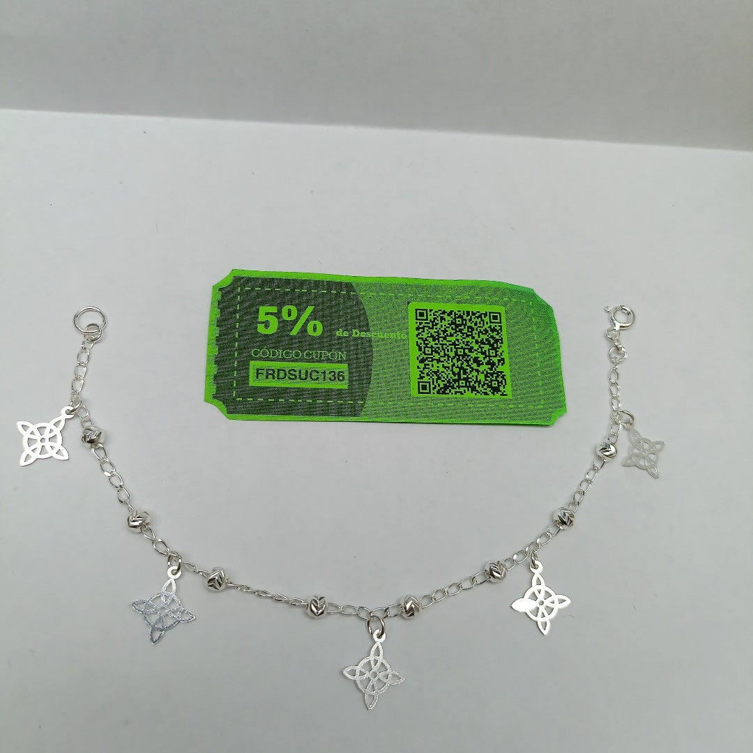 PULSERA TEJIDO ESPECIAL PLATA .925 18 CM 3.2 GR (NUEVO)