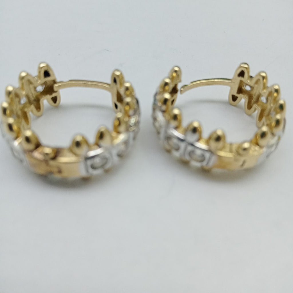 ARRACADAS PAR ORO 14 K 5.9 GRMS (SEMINUEVO)