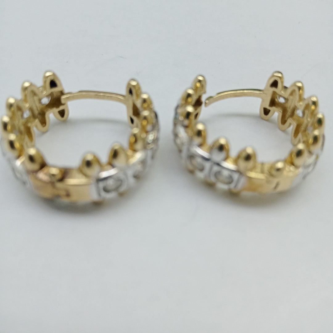 ARRACADAS PAR ORO 14 K 5.9 GRMS (SEMINUEVO)