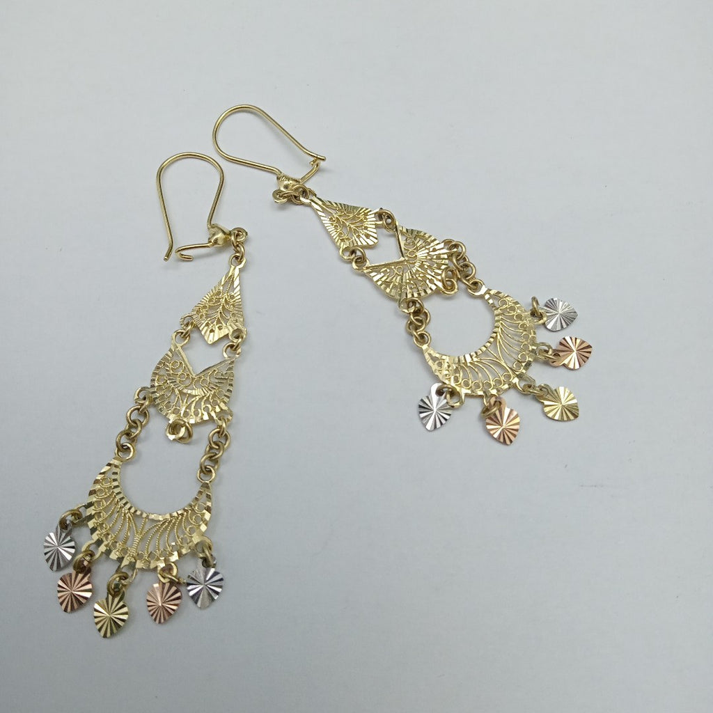 ARETES PAR ORO 14 K 4,60 GRMS (SEMINUEVO)