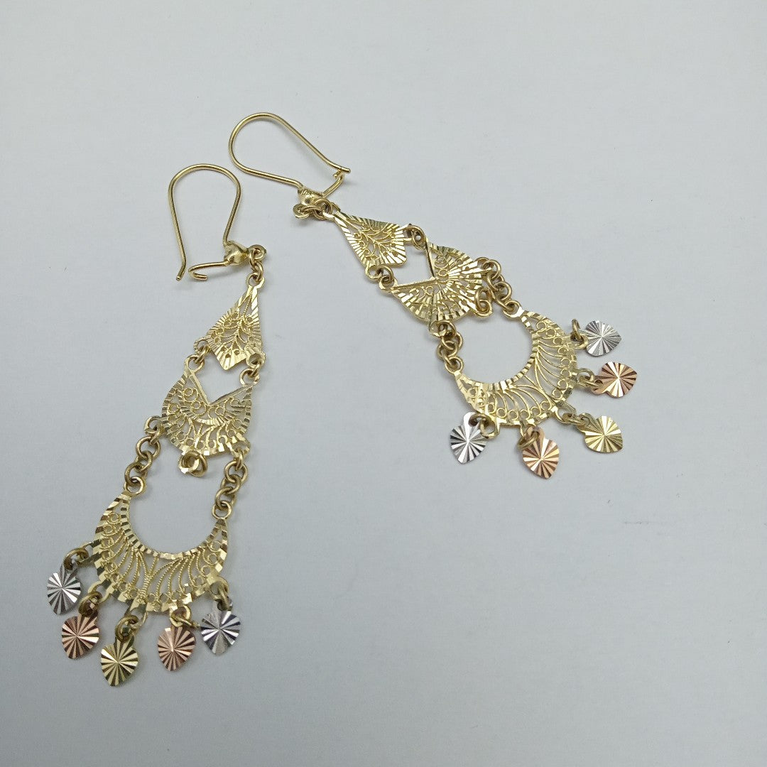 ARETES PAR ORO 14 K 4,60 GRMS (SEMINUEVO)