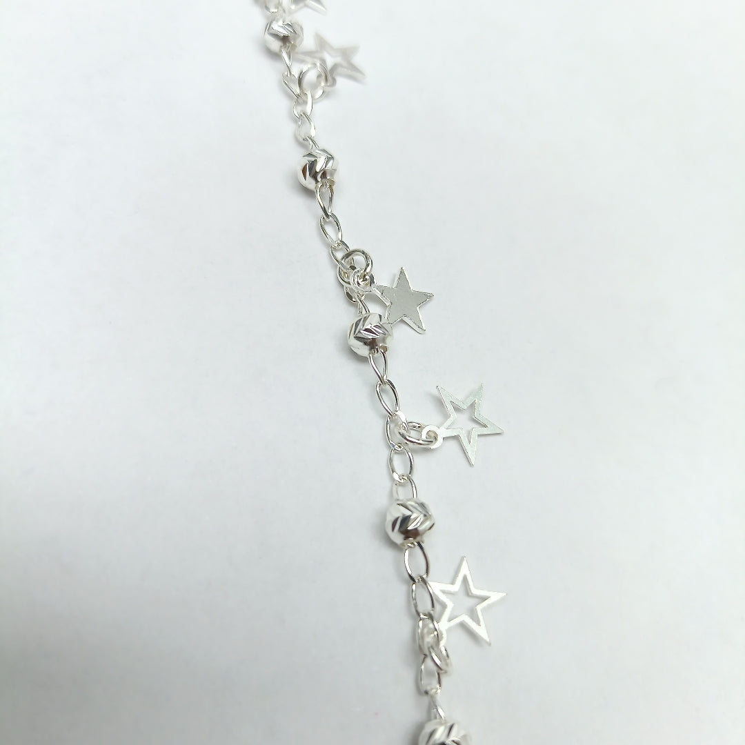 PULSERA TEJIDO ESPECIAL PLATA .925 18 CM 3.1 GR (NUEVO)