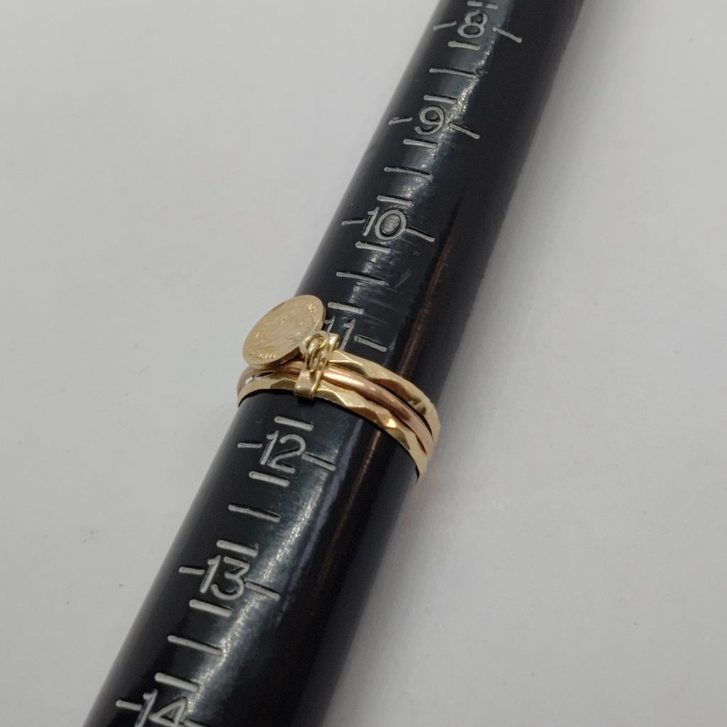 ANILLO ORO,ORO COMBINADO 10 K 2,70 GRMS (SEMINUEVO)