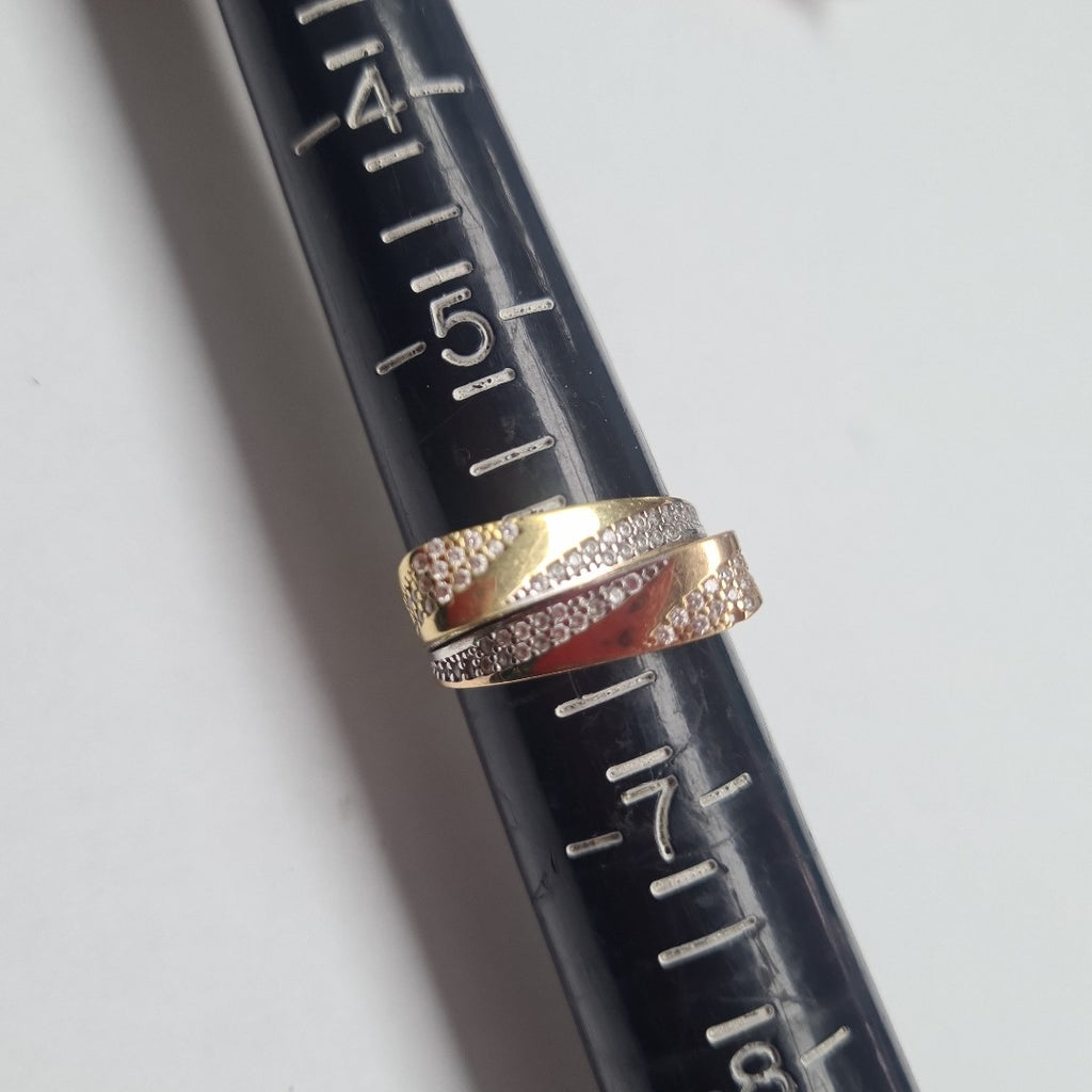 ANILLITO ORO COMBINADO 14 K 2.8 GRMS (SEMINUEVO)