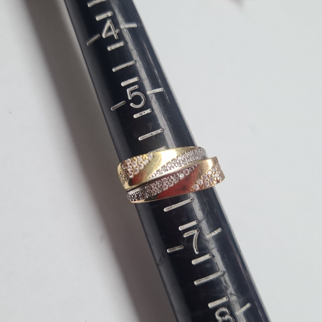 ANILLITO ORO COMBINADO 14 K 2.8 GRMS (SEMINUEVO)