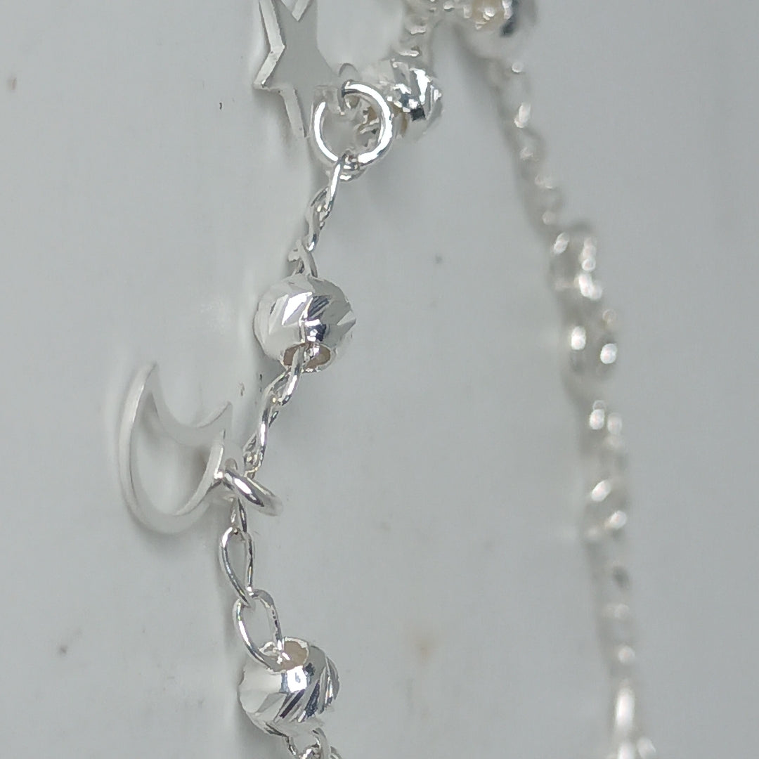 PULSERA TEJIDO TEJIDO ESPECIAL PLATA .925 18 CM 3.1 GR (NUEVO)