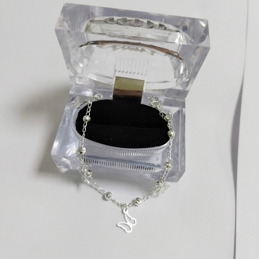PULSERA TEJIDO ESPECIAL PLATA .925 18 CM 2.8 GR (NUEVO)