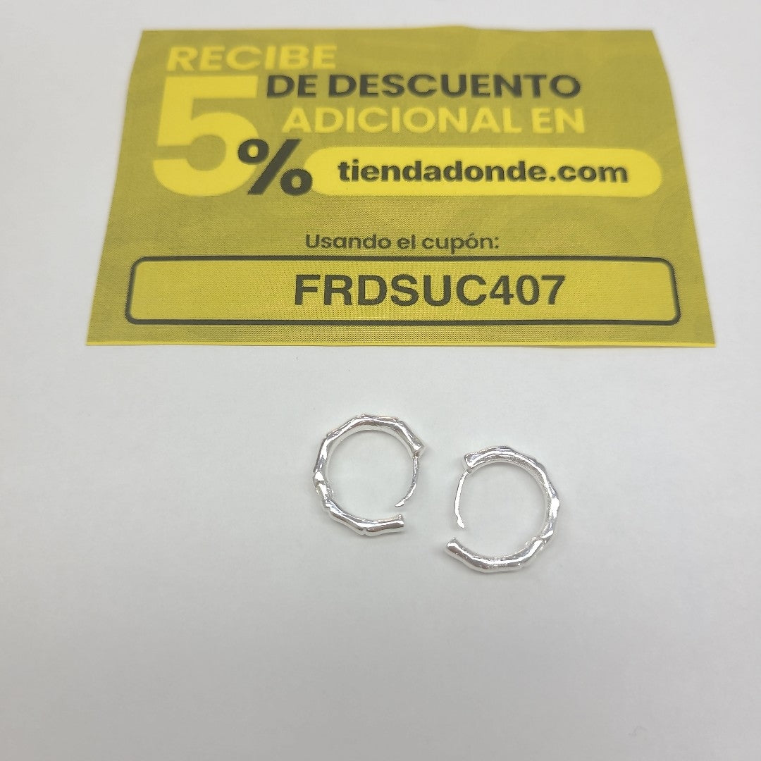ARRACADAS ESPECIAL PLATA .925 2.9 GR (NUEVO)
