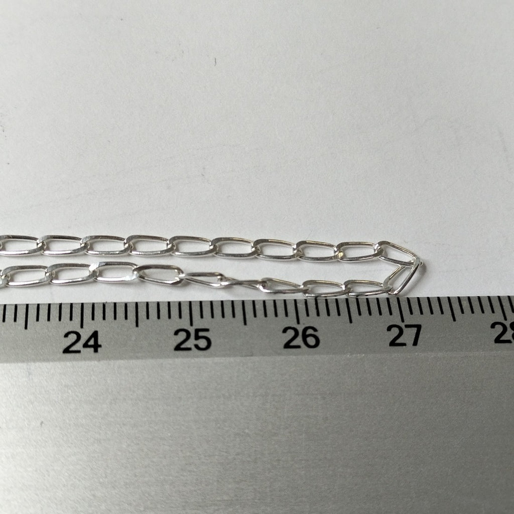 CADENA TEJIDO ESLABONES PLATA .925 55 CM 2.9 GR (NUEVO)