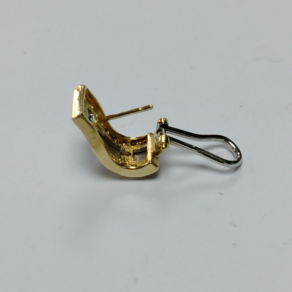 ARETES PAR ORO, ORO BLANCO 14 K 7.4 GRMS (SEMINUEVO)