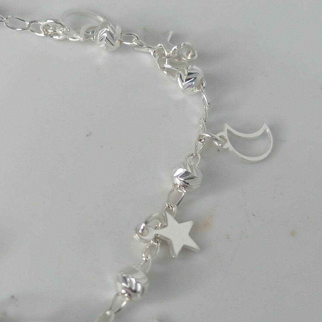 PULSERA TEJIDO TEJIDO ESPECIAL PLATA .925 18 CM 3.1 GR (NUEVO)