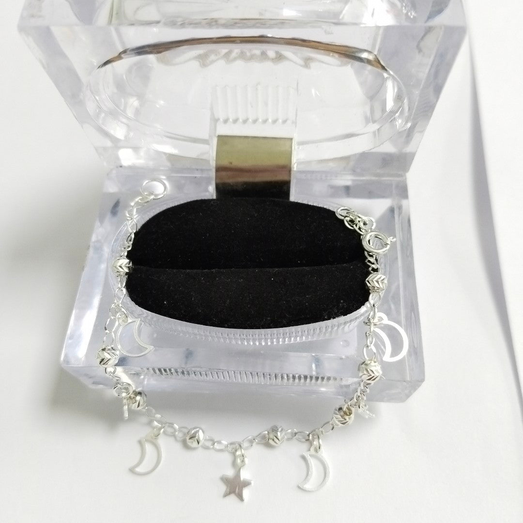 PULSERA TEJIDO TEJIDO ESPECIAL PLATA .925 18 CM 3.1 GR (NUEVO)