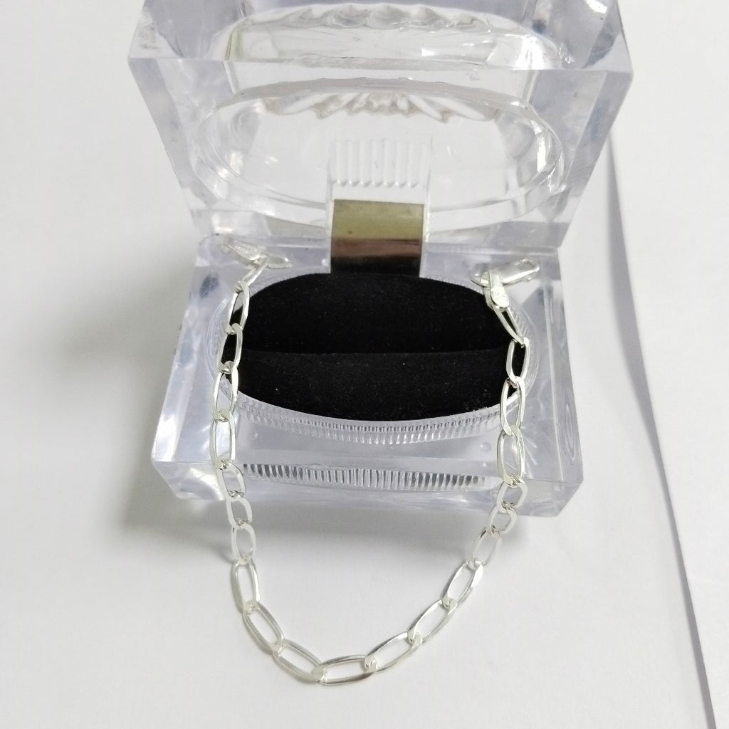 PULSERA TEJIDO ESLABONES PLATA .925 21 CM 4.1 GR (NUEVO)