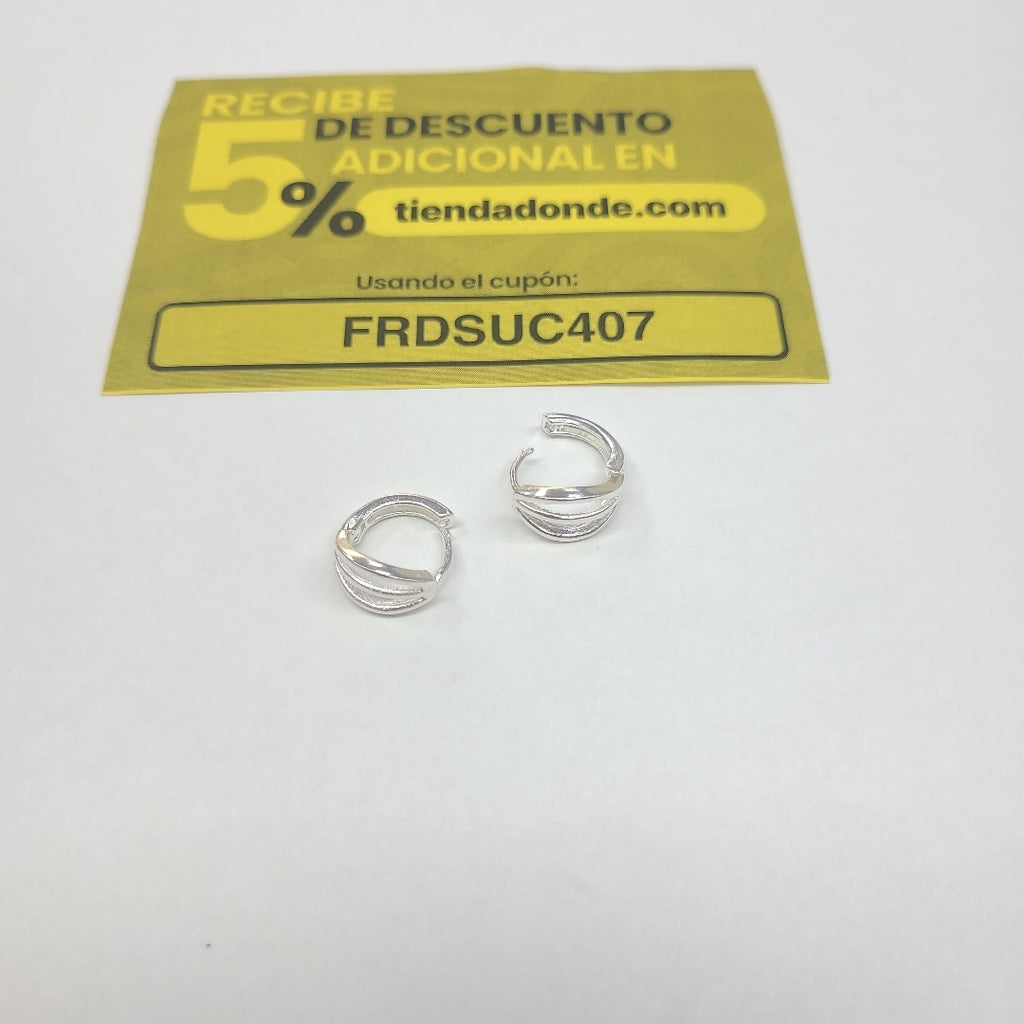 HUGGIES PLATA .925 2.7 GR (NUEVO)