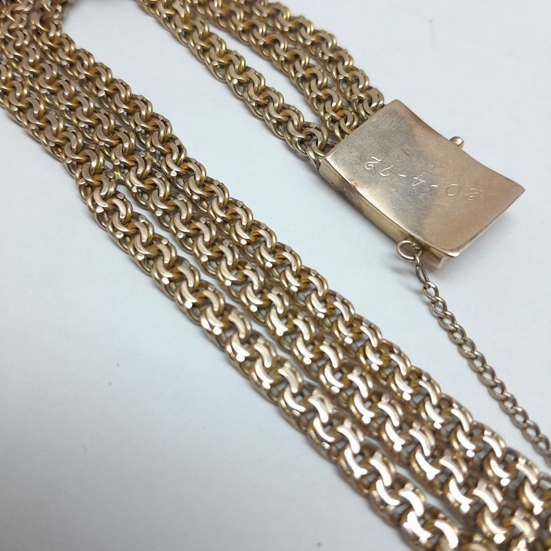 DIJE, PULSERA ORO 14 K 30.2 GRMS (SEMINUEVO)