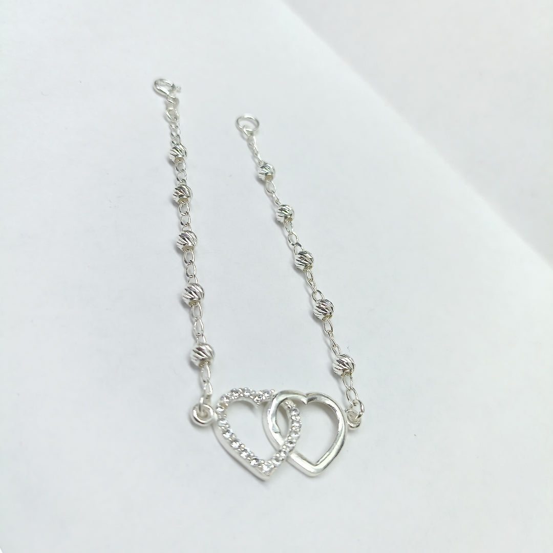PULSERA TEJIDO TEJIDO ESPECIAL PLATA .925 18 CM 3.9 GR (NUEVO)