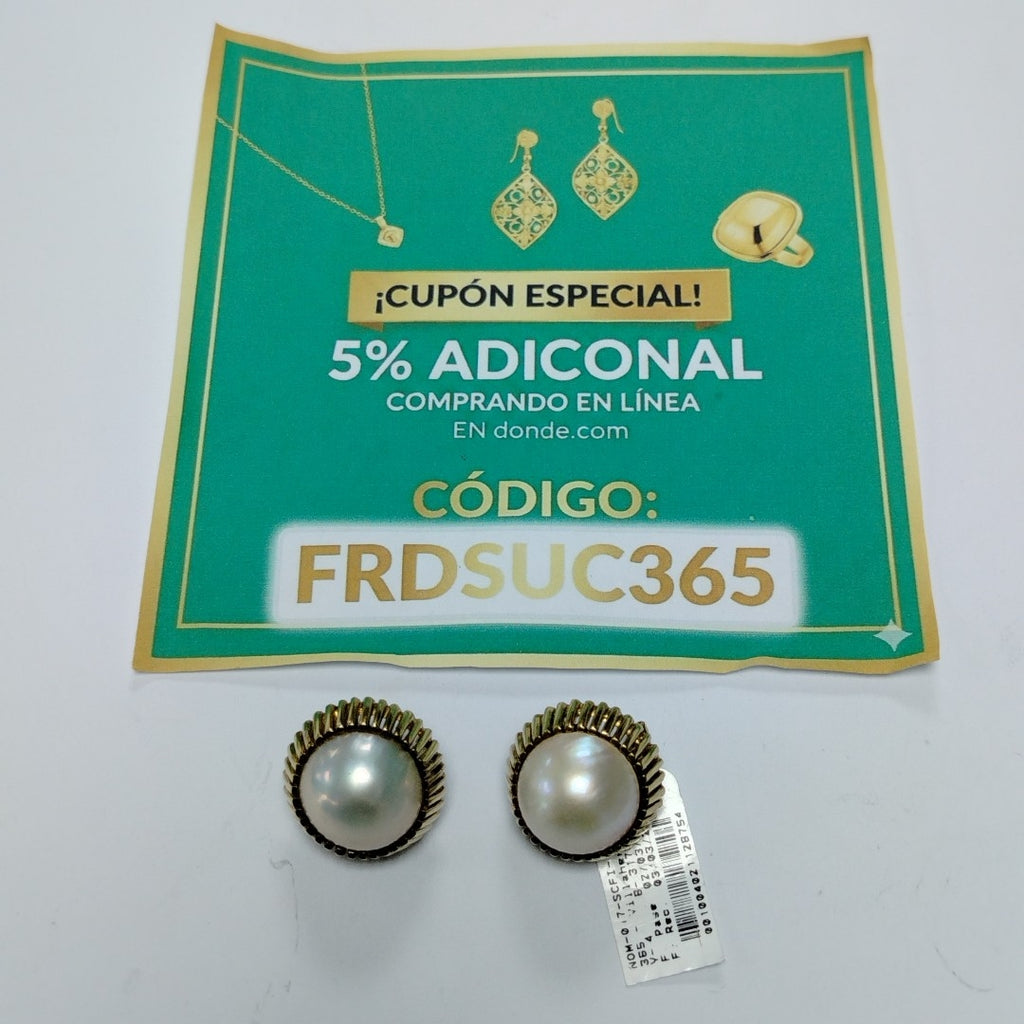 ARETES PAR ORO 14 K 24,90 GRMS (SEMINUEVO)