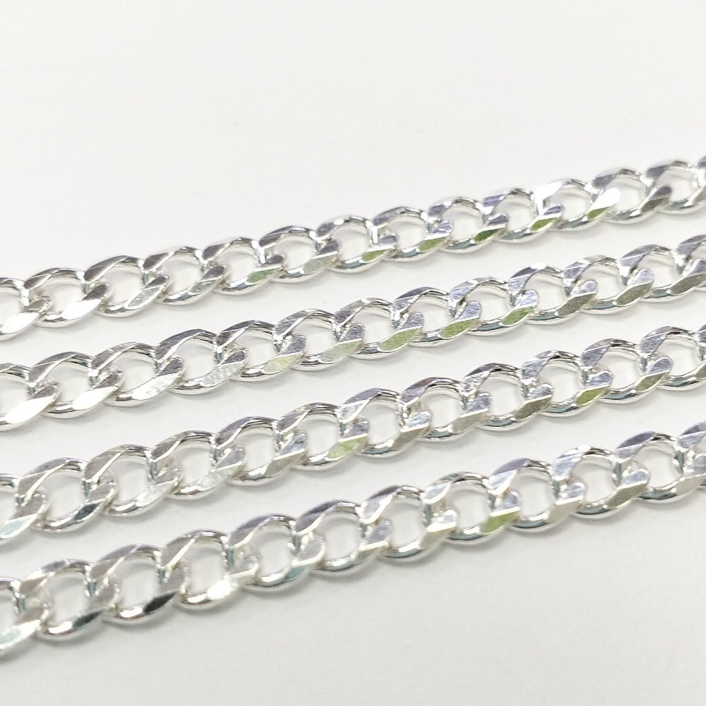CADENA TEJIDO BARBADO PLATA .925 55 CM 12 GR (NUEVO)