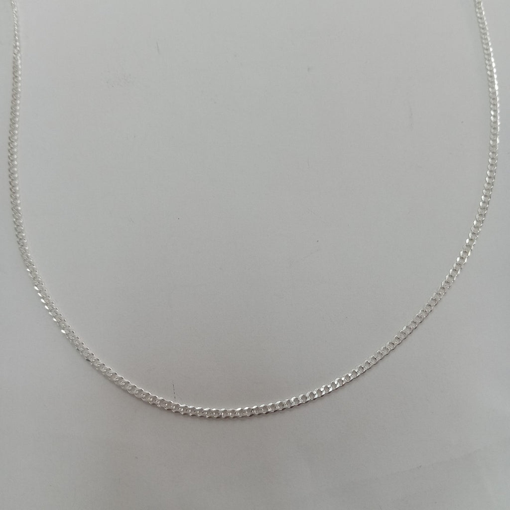 CADENA TEJIDO BARBADO PLATA .925 60 CM 5.5 GR (NUEVO)