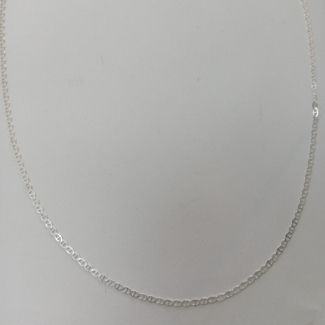 CADENA TEJIDO GUCHI PLATA .925 60 CM 3.7 GR (NUEVO)
