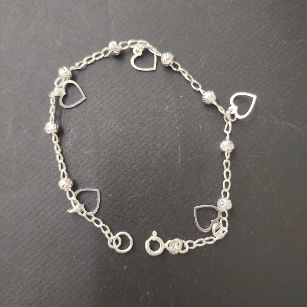 PULSERA TEJIDO ESPECIAL PLATA .925 18 CM 2.7 GR (NUEVO)