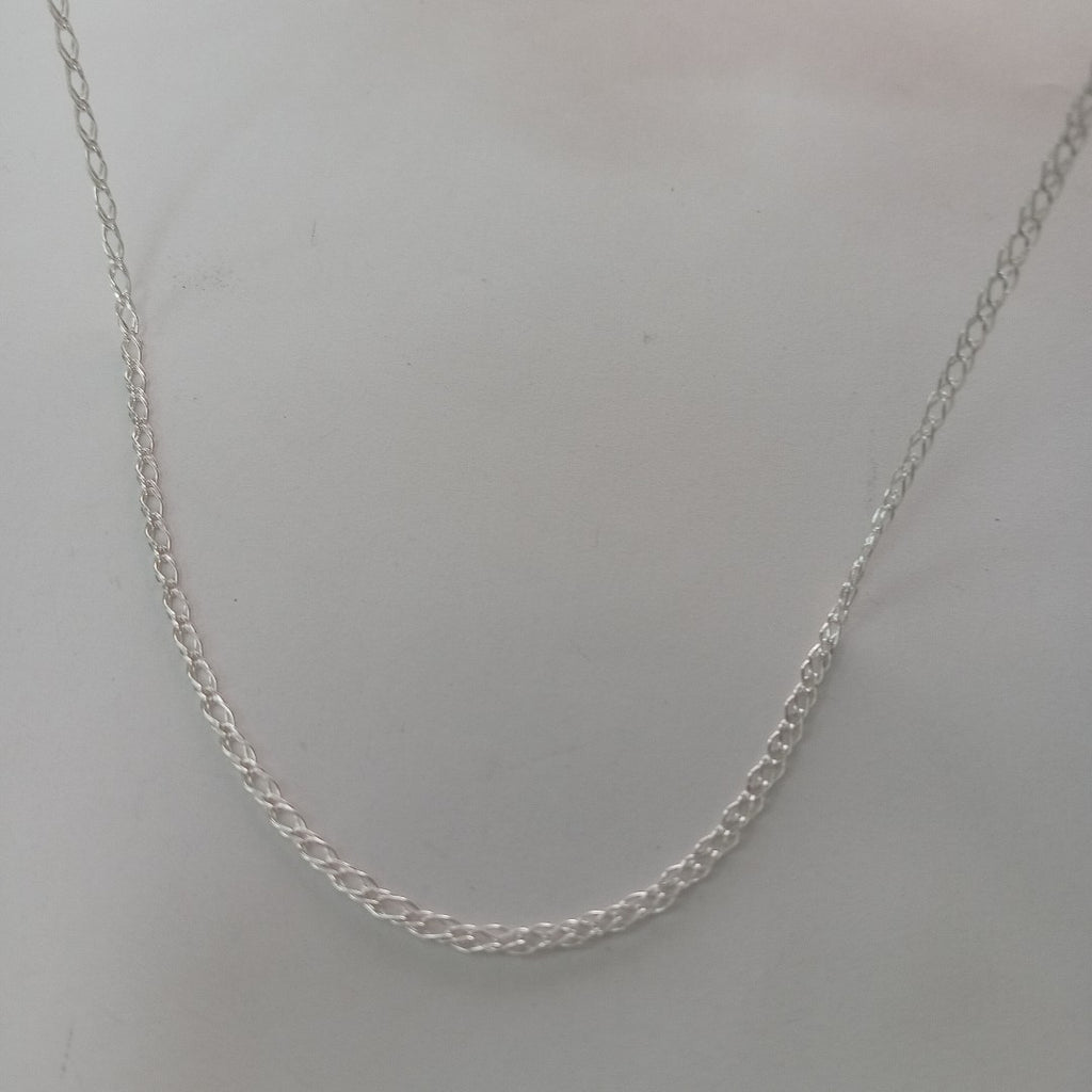 CADENA TEJIDO ESLABONES PLATA .925 50 CM 3.5 GR (NUEVO)