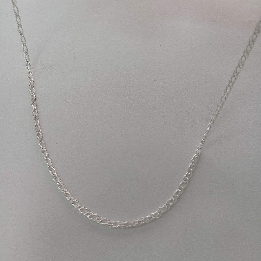 CADENA TEJIDO ESLABONES PLATA .925 50 CM 3.5 GR (NUEVO)